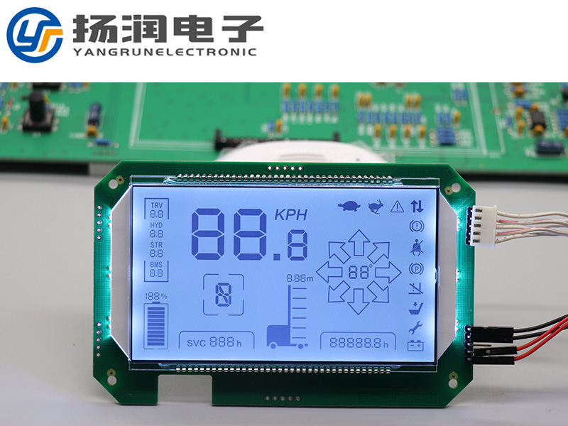 LCD段碼屏和背光源之間怎么固定-揚(yáng)潤(rùn)電子