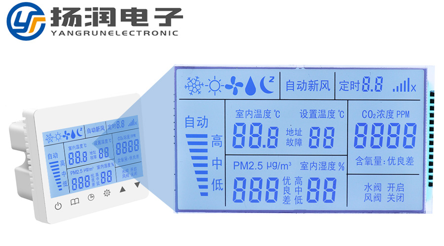 新風機控制器LCD液晶顯示屏