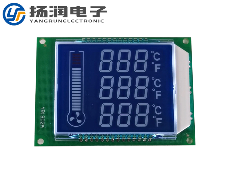 lcd斷碼屏與PCB電路板的連接方式