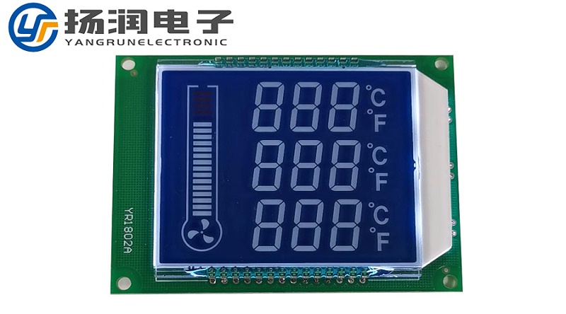 lcd斷碼屏與PCB電路板的連接方式